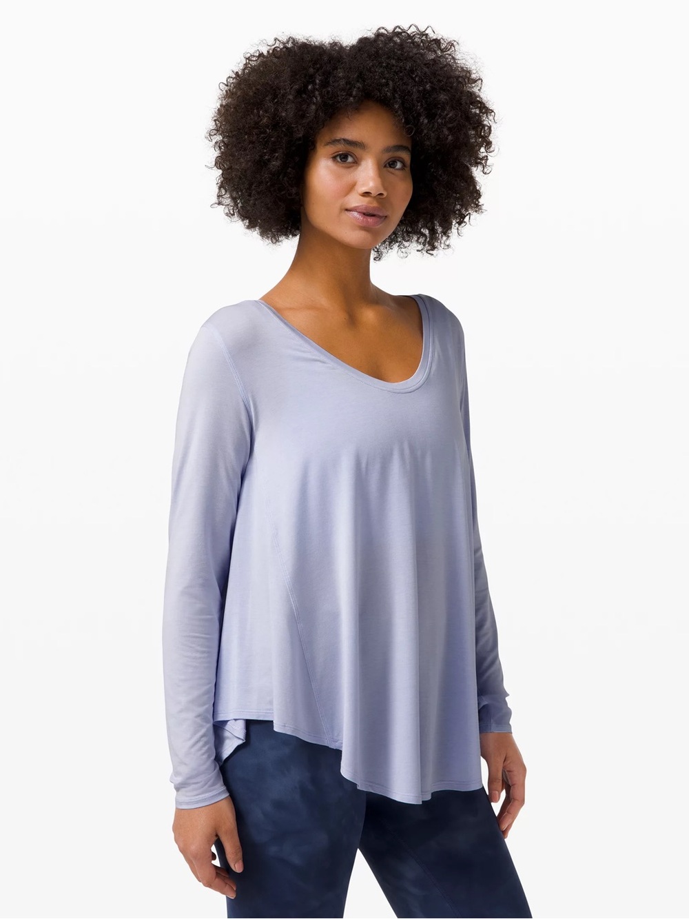 lululemon athletica Light Lavender Long-Sleeve Swing Tee